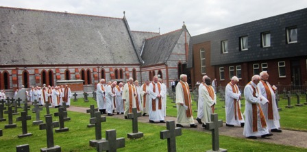 Procession to cemetery