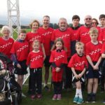 w.Archbishop Kieran O’Reilly with some of the young families who took part in the 2km Miles for Mission walk in the Phoenix Park (002)