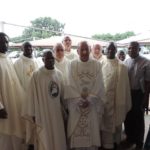 Fr. Eddie with SMA Fathers (l-r), Emmanuel Zinsu, Osbert Egbe, Julius Temuyi, Peter McCawille,