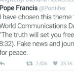 Pope Francis on World Media Day