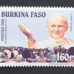 Com stamp JPII visit to Burkina Faso