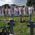 Fr Cornelius O’Leary’s confreres lay him to rest