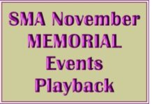 SMA NOVEMBER MEMORIAL EVENTS PLAYBACK