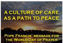 Message of Pope Francis for the celebration of the 54th World Day of Peace – 1 January 2021