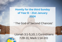Homily for the 3rd Sunday of Ordinary Time, Year B