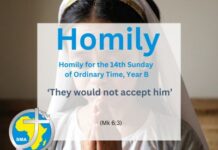 Homily for the 14th Sunday Year B