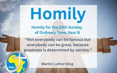 Homily for the 25th Sunday of Ordinary Time, Year B