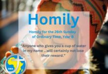 Homily for the 26th Sunday of Ordinary Time, Year B