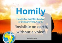 Homily for the 29th Sunday Year B, 2024