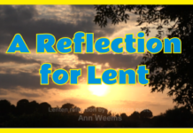 A Reflection for Lent