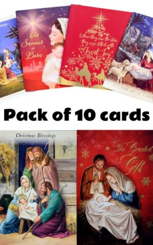 Traditional Christmas - pack of 10