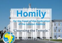 Homily for the Feast of the Dedication of the Lateran Basilica