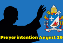 THE POPE’S PRAYER INTENTION August 2026 – For evangelization in the city