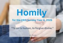 Homily for the 24th Sunday of Ordinary Time 2026
