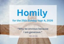 Homily for the 25th Sunday of Ordinary Time, 2026